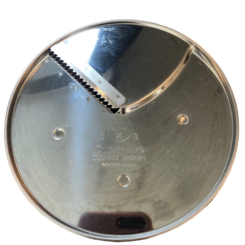 Cuisinart Slicing Disc for DLC 8 thick w ridges Made in Japan 3x3 MM Like new